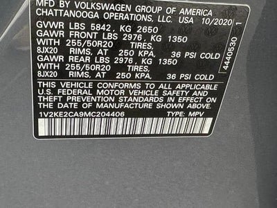 2021 Volkswagen Atlas Cross Sport 3.6L V6 SE w/Technology