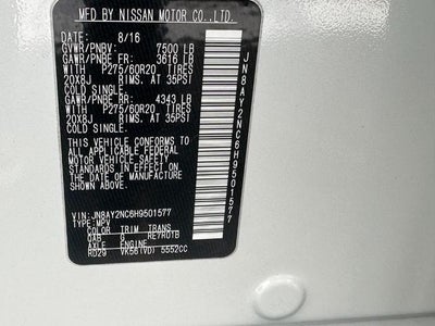 2017 Nissan Armada Platinum