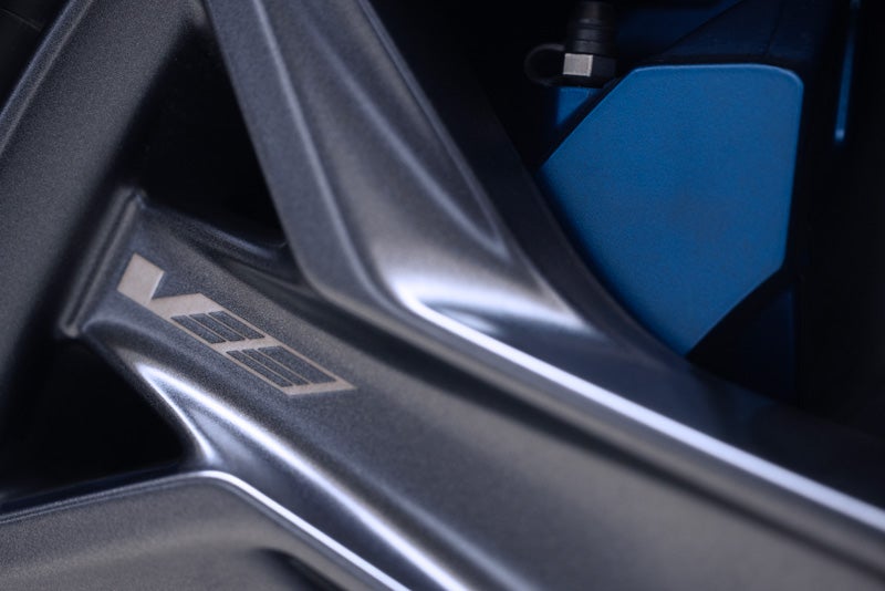 Close-up of the 2026 OPTIQ-V Brembo Performance Front Brakes | Bob McCosh Cadillac in COLUMBIA MO